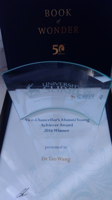 Tao Wang's Young Achiever Award